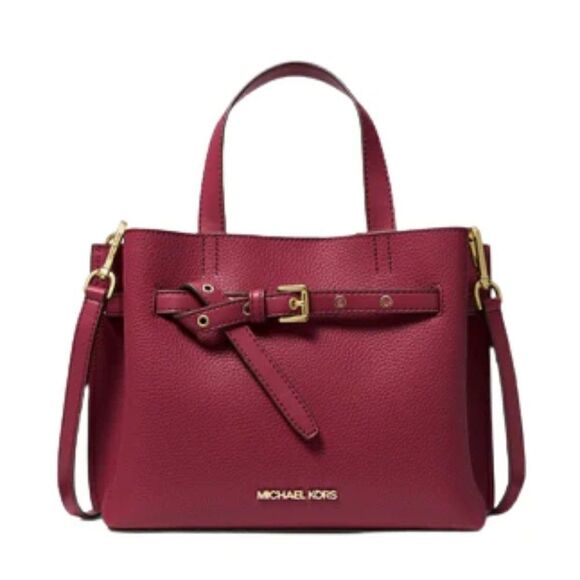MICHAEL Michael Kors Emilia Small Pebbled Leather Satchel - Picture 1 of 3